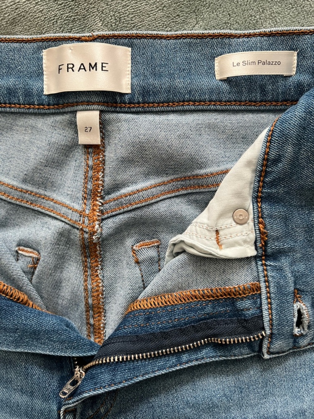 Frame Denim High-Rise Wide Leg Jeans - Picture 4 of 8